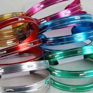 3pcs Bangles Aluminum W Dialmond Cut/DZ 6 Color Asst