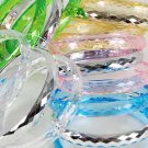 3pcs Bangles Trancesparent color Asst 3'' Wide/DZ 6 Color Asst