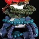 Bracelet & Earring Sets Acrylic Marble W Beads/DZ **NEW** Winter Collection Color Asst