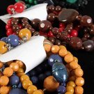 Bracelet & earring Sets Lucite Bead W Large Marble Blocks/DZ **NEW** 6 Winter Color Asst,Stretch