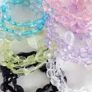 Bracelet 3pcs Lucite Crystals, Stretch/DZ ** New Arrival** 6Color Asst