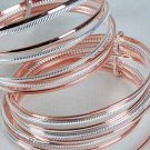Bracelet Bangle 8pcs Copper With Silver Mix/DZ **New Arrival** Copper & Silver Mix