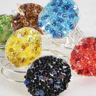 Bracelet Bangle Circle W Bead & Sequins/DZ ** New Arrival** 6 Color Asst -