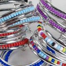 Bracelet Bangle Color Beads color Asst/DZ ** New Arrival** 6 Color Asst