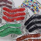 Bracelet Bangle V shape W Indian Beads color Asst/dz ** New Arrival** 6 Color Asst