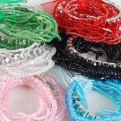 Bracelet Beads W Ribbons 6bColor Asst/DZ 6 Color asst,Stretch