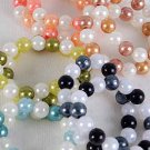 Bracelets 2String 14mm Pearls Color Asst,Stretch/DZ ** New** 6 Color Asst