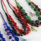 Necklace Set lucite Glitter W Silky Balls/DZ