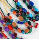 Necklace Set Silky Marble W Color Bead Asst 244''/DZ **NEW** Winter Sellection,6 Color Asst