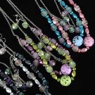 Necklace Sets Lucite W KLarge Poly Ball/DZ ** New Arrival** 6 Color Asst