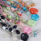 Necklace Sets Lucite W Pearls & Chains/DZ ** New Arrival** 6 Color Asst