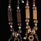 Necklace Sets Wood Color Asst 24''/DZ **NEW** 6 Color Asst