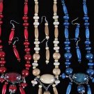 Necklace Sets Wood Color Asst 24''/DZ **NEW** 6 Color Asst 24'' Long
