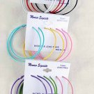 Earrings 3per Large Color Hoops 2.5"x2.5" Color Asst/DZ 2.5"x2.5"Color Mix