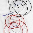 Earrings 3per Large Color Hoops 7 8 9cm Mix Size/DZ Color Hoop W Silver Loop Mix