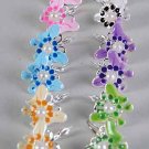 Earrings Butterfly Epoxy W Pearl/DZ ** New Arrival** Color Asst