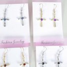 Earring Cross Color Asst/DZ ** New arrival**