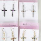 Earring Cross Color asst/DZ ** New Arrival** Color Asst