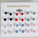 Earrings 12Per Pastel Color Studs /DZ Choose Colors Silver Pastel