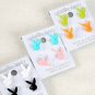 Earrings 2per Acrylic Bunnys Color Asst/DZ Meny Colors Asst