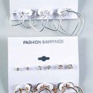 Earrings 3Per Heart & 3 Per Clear Stones/DZ **NEW** Choose Gold nly