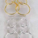 Earrings 3per Hoop W Lobster Catch/DZ ** New Arrival** Choose Gold or Silver