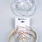 Earrings 3per Large Hoop Mix sizes/DZ choose gold or silver - DEY003 DEY002/