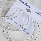 Earrings 3per Loops Silver Mix Style & Sizes/DZ Silver