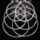 Earrings 3pr hoop Jumbo/DZ Gold or silver