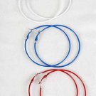 Earrings 7cm Color Hoops Asst Colors/DZ 8 Color Asst