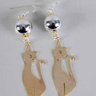 Earrings Bead W Cat 3' Long'/DZ ** New Arrival** L-3'' Long