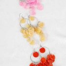 Earrings Chandelies W Paper Shells/DZ ** New arrival** 6 Color Asst