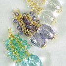 Earrings Chandlair With Large Crystals 2.5'' Long/DZ **NEW** 6 Color Asst