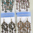 Earrings Color Stone Victorian Look/DZ **NEW** Post, Color assr - 50dz/cs