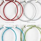 Earrings Glitter Loop 7cm Color asst/DZ **New Arribval** 6 Color asst