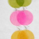 Earrings Jumbo Circle Paper Shells/Dz ** New Arrival** 6 Color Asst, Size 2.5''x2.5''