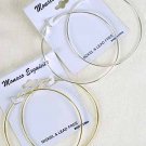 Earrings Large Hoop 8cm Gold or Silver/DZ ** Jumbo Hoop 8cm,Choose Gold or Silver finish