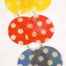 Earrings Large Paper Shell W Polkadot 2.5''x2.5''/DZ ** New Arrival** 6 Color Asst