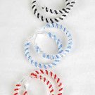 Earrings Mesh Wire W Color Beads Silver Finish 2.5''/DZ ** New Arrival** 6 Color Asst