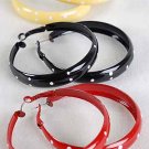 Earrings Metal Polkadot 2"Color Asst/DZ also can match W 26480 Bangles 6 Color Asst