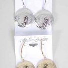 Earrings Metal W Round Disk/DZ ** New Arrival** Choose colors