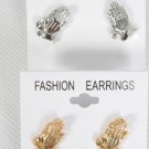 Earrings Praying Hand Post/DZ Choose Colors Gold; Silver