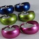 Earrings Pearl Metallic Color Asst,1.5''/Dz ** New Arrival** 6 Color Asst