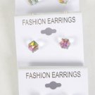 Earrings Square Crystal AB Multi/DZ **NEW** **New Arrival** AB Multi
