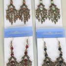 Earrings W Color Stone,Victorian Collection/DZ **NEW**Post,Color Asst