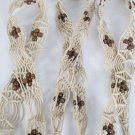 Belt Hand Crochet With Wooden Beads/DZ 60''x1.5'' ** New Arrival** Special Promation