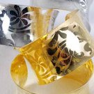 Bracelet Bangle Cuff Metal With Patterns/Dz 1.5"Dia zwide Gold Silver Mix