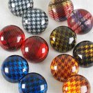 Earrings Button Style W Clip On/DZ **Clip On** 6 Color Asst