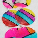 Earrings SeaShell With Deco Paint/DZ Asst Design