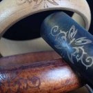 Bangle Wood With Butterfly carved 3"x1"/DZ Natural Color Asst